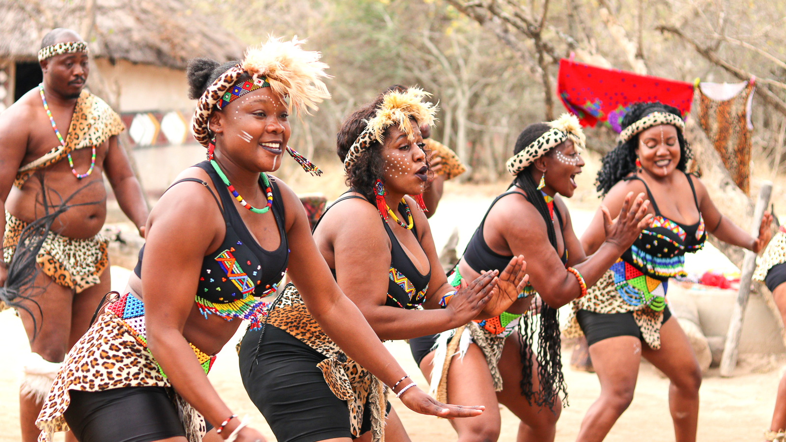 A fun interactive dance at the Nyani Cultural Village as part of your Kruger safari itinerary